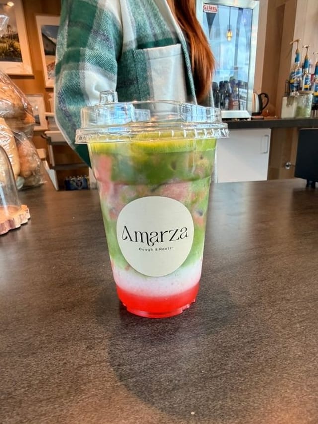 Guava Iced Matcha.