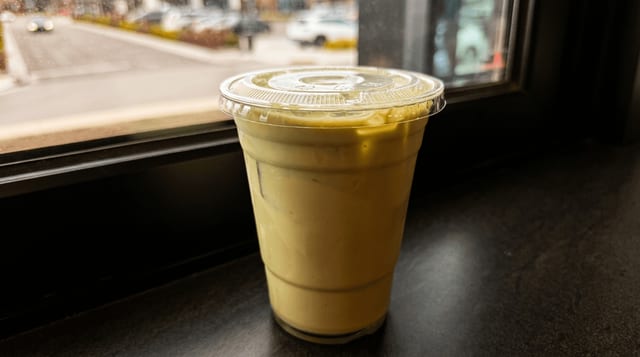 Matcha Iced Latte.